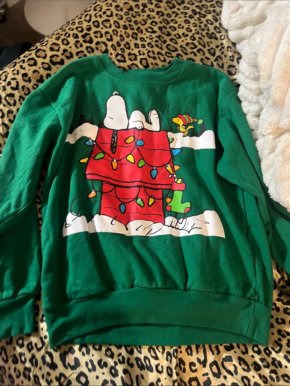 Peanuts Green Crewneck Sweatshirt